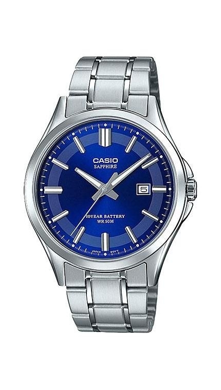 Мужские часы Casio Casio Collection MTS-100D-2A, механизм кварцевый, циферблат , браслет сталь — Изображение 1