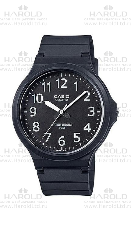Мужские часы Casio Standart Analogue MW-240-1B, механизм кварцевый, циферблат , браслет пластик — Изображение 1