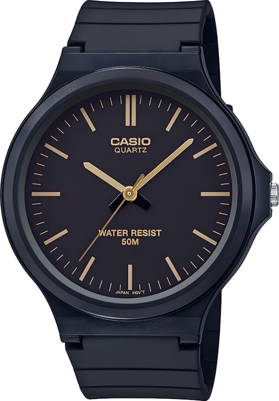 Мужские часы Casio Casio Collection MW-240-1E2VEF, механизм кварцевый, циферблат черный, браслет пластиковый — Изображение 1