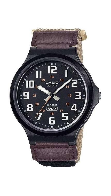 Мужские кварцевый часы Casio Casio Collection MW-240B-5B  тканевый ремешок — Изображение 1