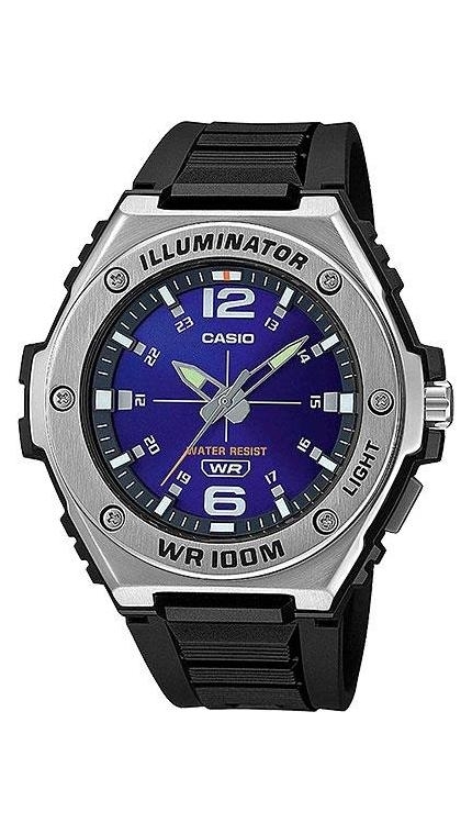 Мужские часы Casio Casio Collection MWA-100H-2A, механизм кварцевый, циферблат , браслет пластик — Изображение 1
