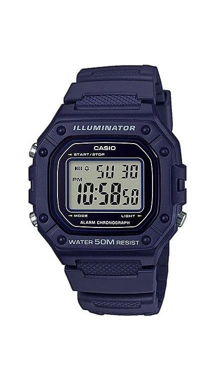 Мужские часы Casio Standart Digital W-218H-2AVEF, механизм электронный, циферблат , браслет пластик — Изображение 1