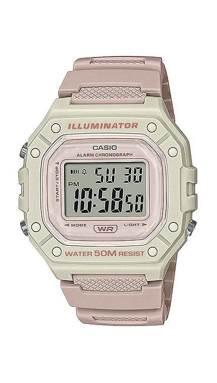Мужские часы Casio Casio Collection W-218HC-4A2, механизм электронные, циферблат , браслет пластиковый ремешок — Изображение 1