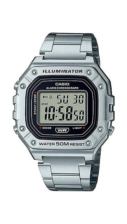 Мужские часы Casio Casio Collection W-218HD-1A, механизм электронные, циферблат , браслет сталь — Изображение 1