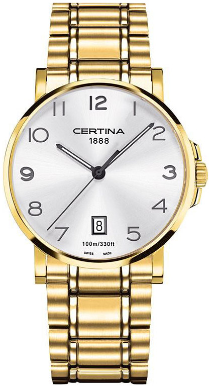 Мужские кварцевый часы Certina DS Caimano C017.410.33.032.00 серебристый нержавеющая сталь + pvd — Изображение 1
