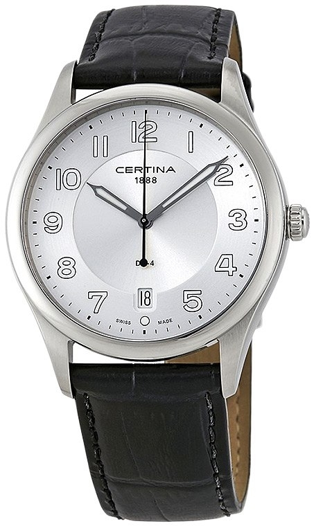 Унисекс часы Certina DS 4 C022.410.16.030.00, механизм кварцевый, циферблат серебристый, браслет кожа — Изображение 2