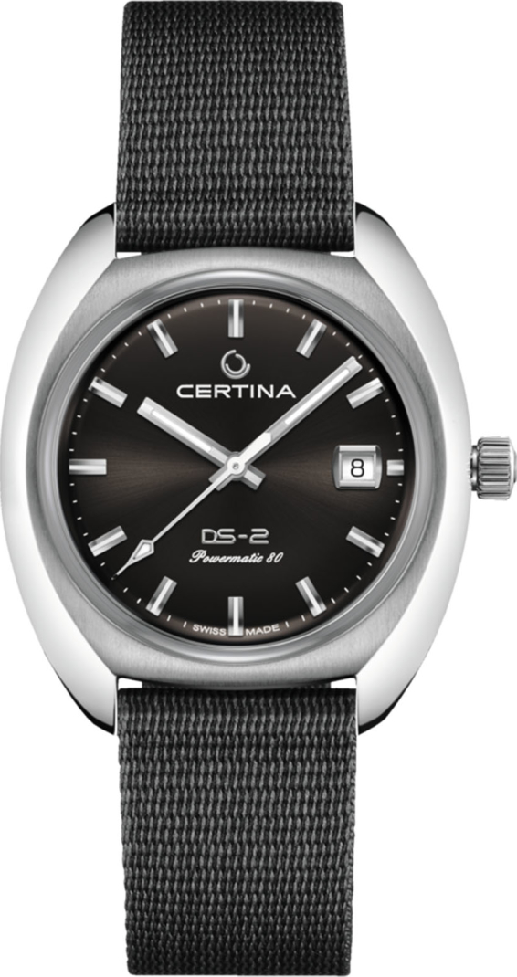 Мужские механический с автоподзаводом часы Certina DS 2 C024.407.18.081.00 черный кожа + нейлон — Изображение 1