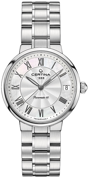 Женские часы Certina DS Stella C031.207.11.113.00, механизм механический с автоподзаводом, циферблат серебристый, браслет нержавеющая сталь — Изображение 1