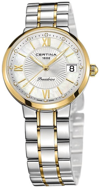 Женские кварцевый часы Certina DS Stella C031.210.22.116.00 серебристый нержавеющая сталь + pvd — Изображение 2