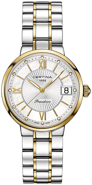 Женские кварцевый часы Certina DS Stella C031.210.22.116.00 серебристый нержавеющая сталь + pvd — Изображение 1