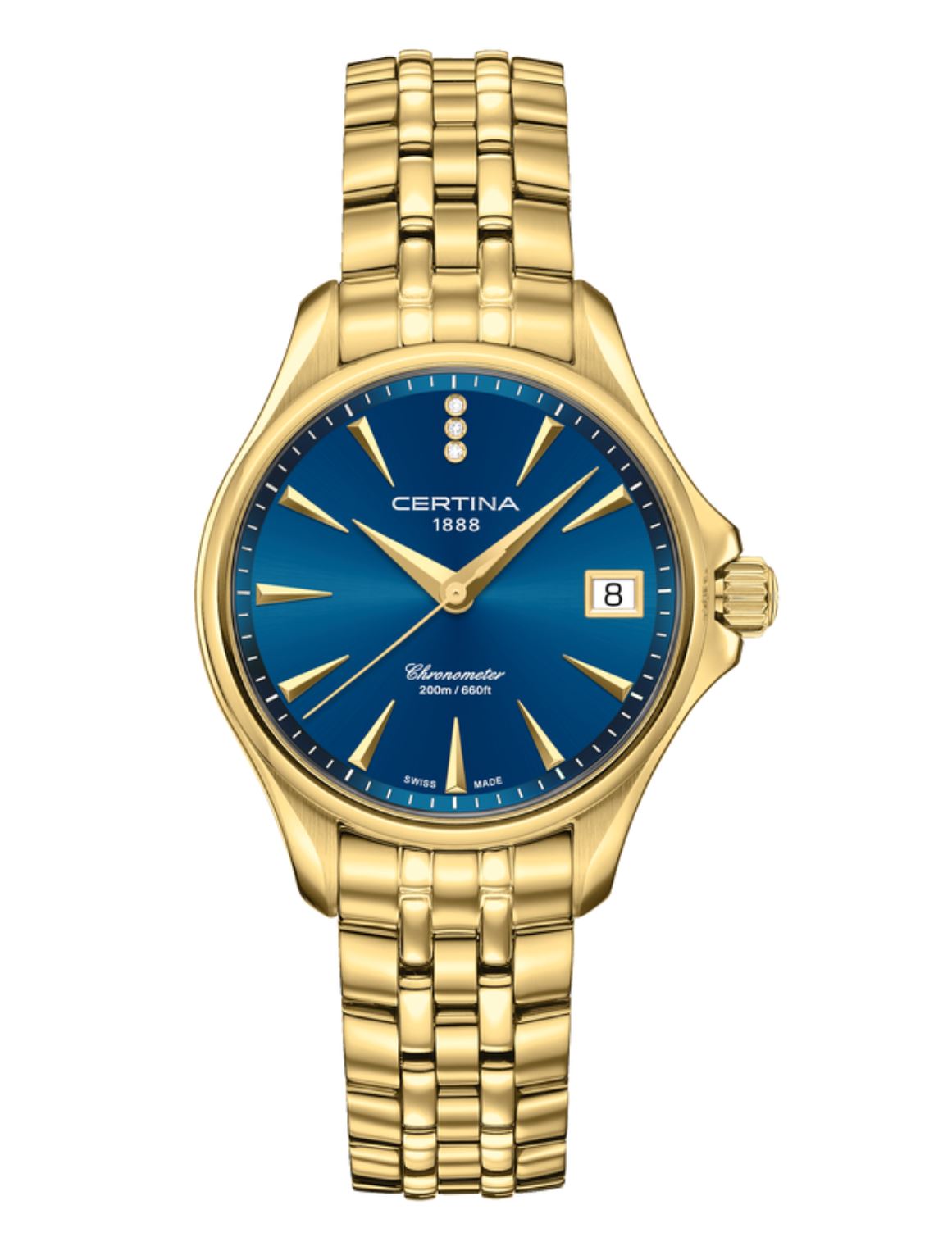 Женские кварцевый часы Certina DS Action C032.051.33.046.00 синий нержавеющая сталь + pvd — Изображение 1