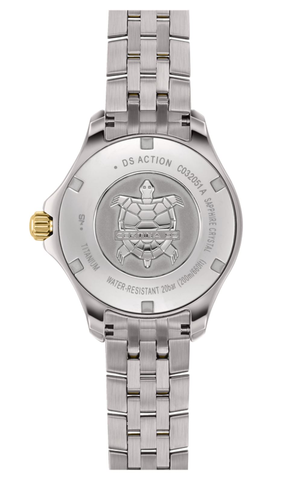 Женские кварцевый часы Certina DS Action C032.051.44.046.00 голубой титан + pvd — Изображение 2