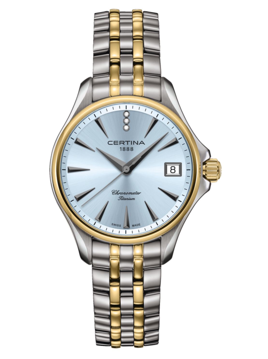 Женские кварцевый часы Certina DS Action C032.051.44.046.00 голубой титан + pvd — Изображение 1