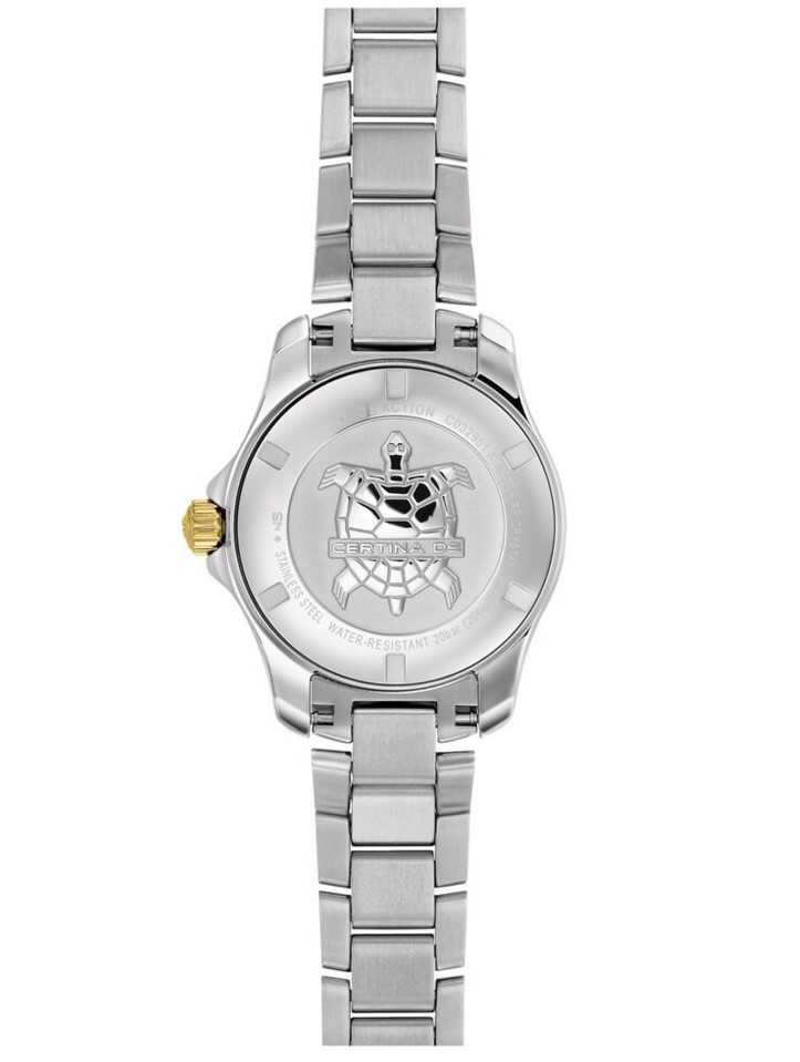 Женские кварцевый хронометр часы Certina DS Action C032.951.22.031.01 серебристый нержавеющая сталь + pvd — Изображение 3