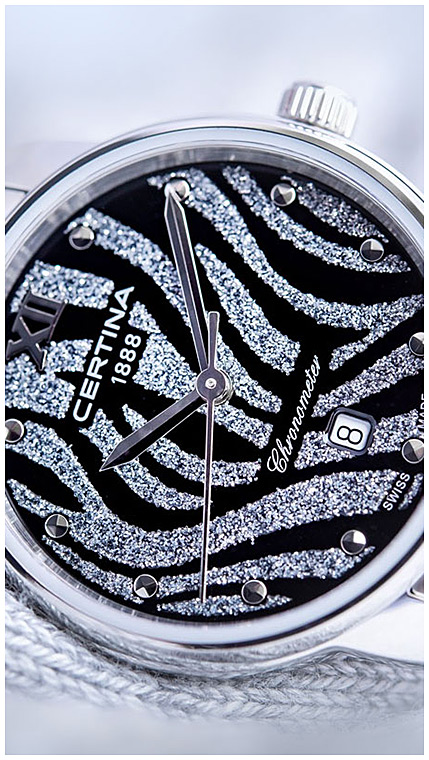 Женские часы Certina DS 8 C033.051.11.058.00, механизм кварцевый хронометр, циферблат серебристый, браслет нержавеющая сталь — Изображение 2