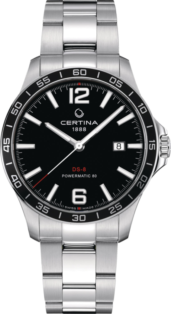 Мужские кварцевый часы Certina Urban C033.807.11.057.00 черный нержавеющая сталь — Изображение 1