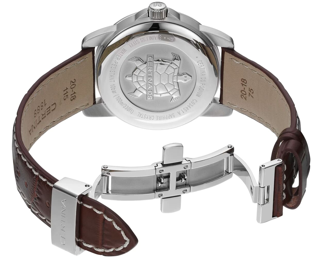 Мужские кварцевый часы Certina DS Podium C034.451.16.057.00 черный кожа — Изображение 3