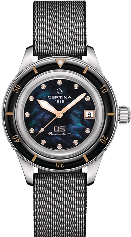 Женские механический с автоподзаводом часы Certina DS PH200M C036.207.18.126.00 черный текстиль — Изображение 1