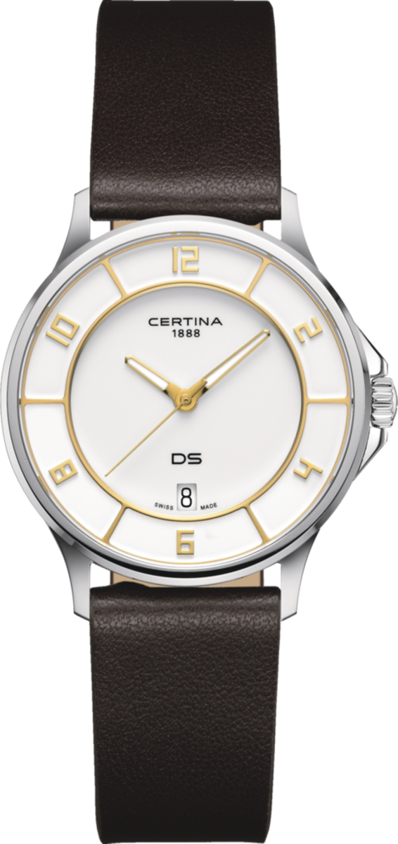 Женские кварцевый часы Certina DS-6 C039.251.17.017.01 белый синтетика — Изображение 1