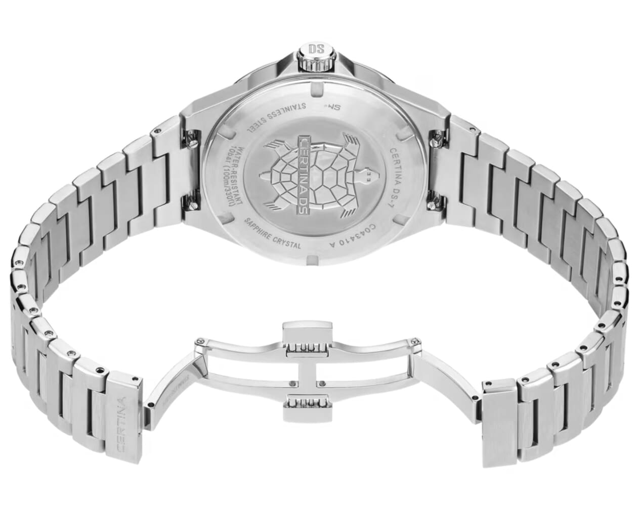 Унисекс часы Certina DS 7 C043.410.11.041.00, механизм кварцевый, циферблат синий, браслет нержавеющая сталь — Изображение 4