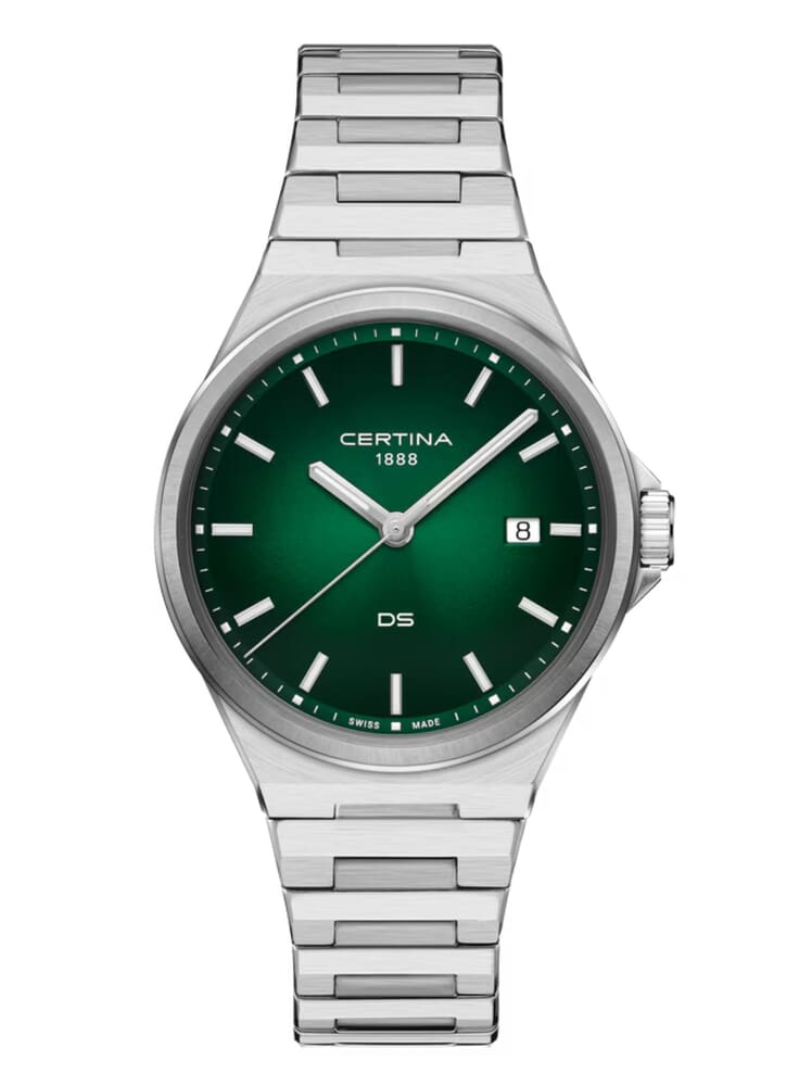 Унисекс кварцевый часы Certina DS 7 C043.410.11.091.00 зеленый нержавеющая сталь — Изображение 1