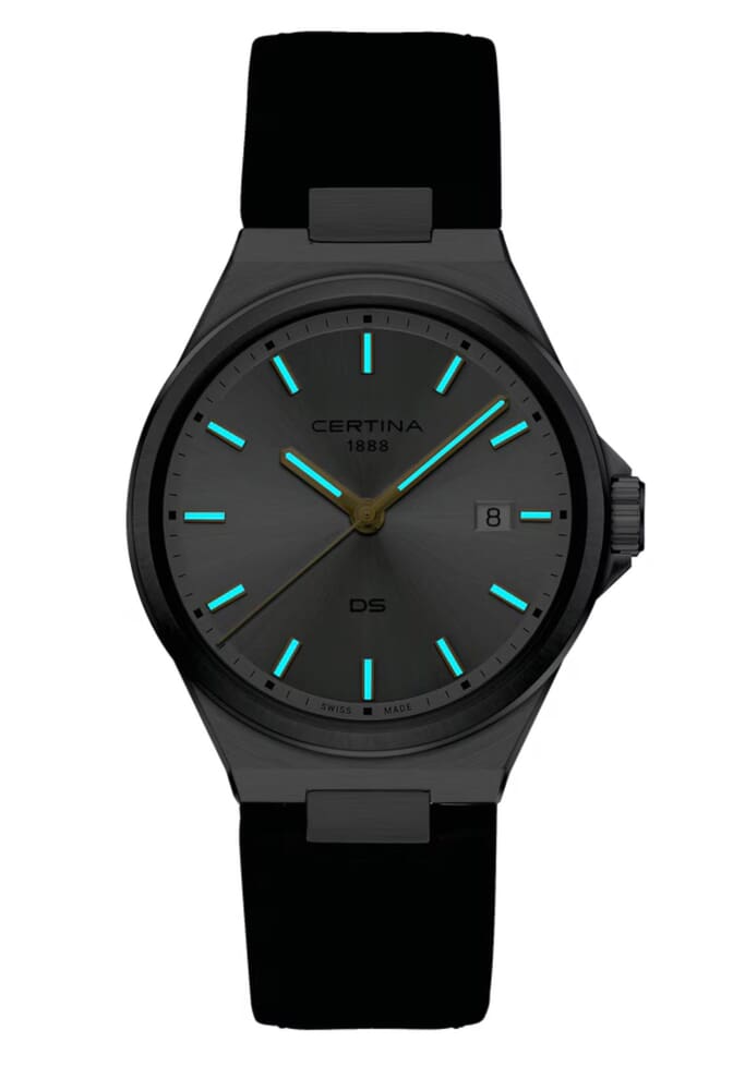 Унисекс кварцевый часы Certina DS 7 C043.410.16.031.00 серебристый кожа — Изображение 2