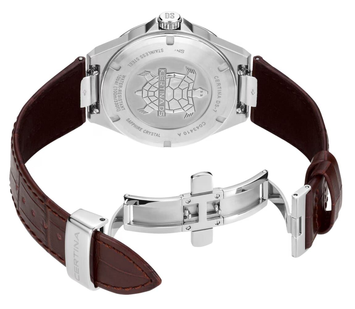 Унисекс кварцевый часы Certina DS 7 C043.410.16.031.00 серебристый кожа — Изображение 3