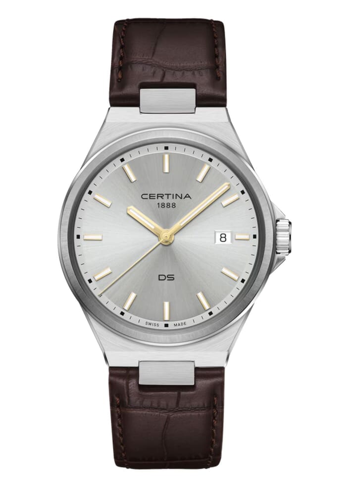 Унисекс кварцевый часы Certina DS 7 C043.410.16.031.00 серебристый кожа — Изображение 1