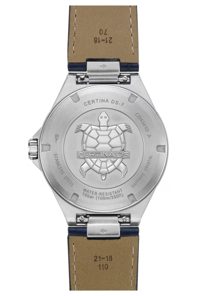 Унисекс кварцевый часы Certina DS 7 C043.410.16.041.00 синий кожа — Изображение 3