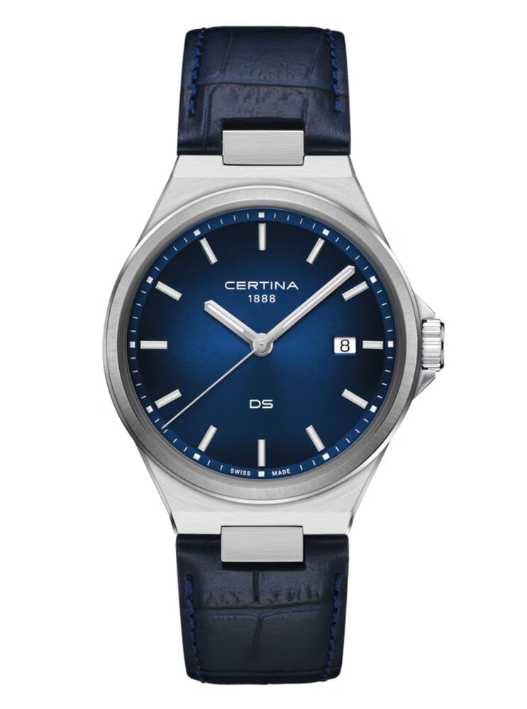 Унисекс кварцевый часы Certina DS 7 C043.410.16.041.00 синий кожа — Изображение 1