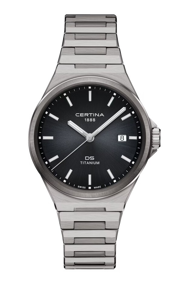 Унисекс кварцевый часы Certina DS 7 C043.410.44.051.00 черный титан — Изображение 1