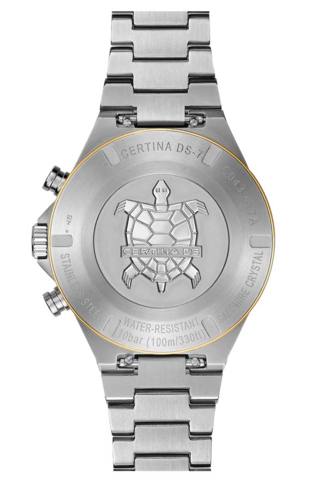 Мужские кварцевый часы Certina DS 7 C043.417.22.031.00 серебристый нержавеющая сталь + pvd — Изображение 2