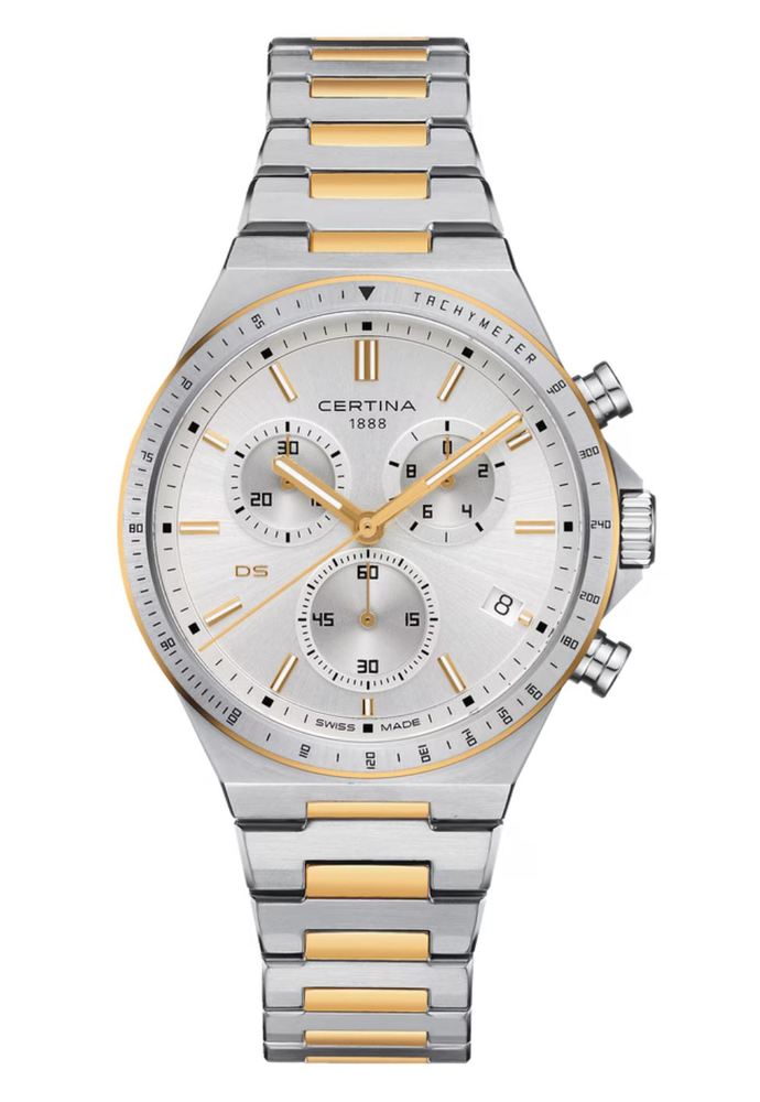 Мужские кварцевый часы Certina DS 7 C043.417.22.031.00 серебристый нержавеющая сталь + pvd — Изображение 1