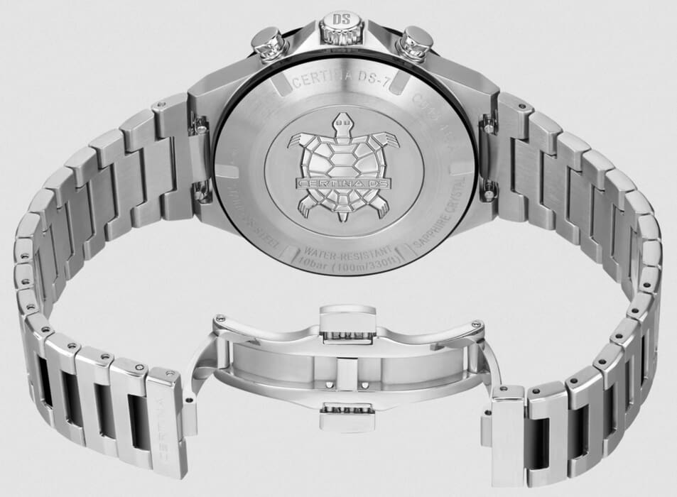 Мужские кварцевый часы Certina DS 7 C043.417.22.051.00 черный нержавеющая сталь + pvd — Изображение 4