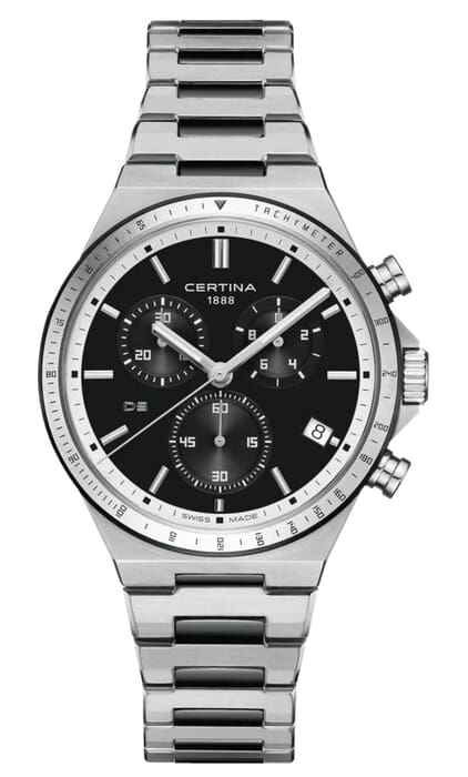 Мужские кварцевый часы Certina DS 7 C043.417.22.051.00 черный нержавеющая сталь + pvd — Изображение 1
