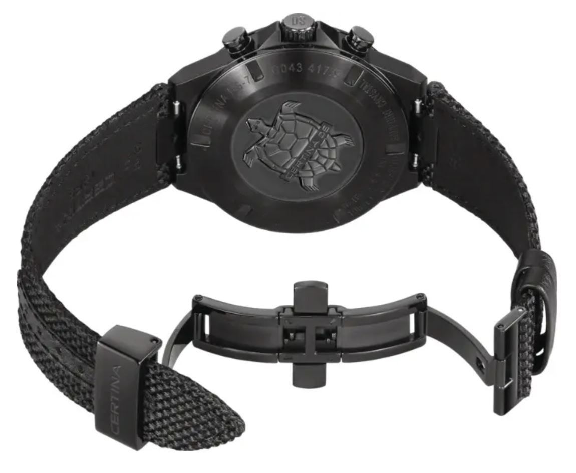 Мужские кварцевый часы Certina DS 7 C043.417.38.081.00 серый текстиль — Изображение 4
