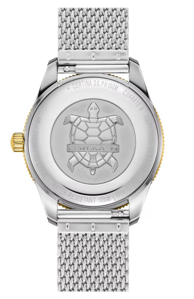 Мужские кварцевый часы Certina DS PH100M C044.410.21.030.00 бежевый нержавеющая сталь — Изображение 3