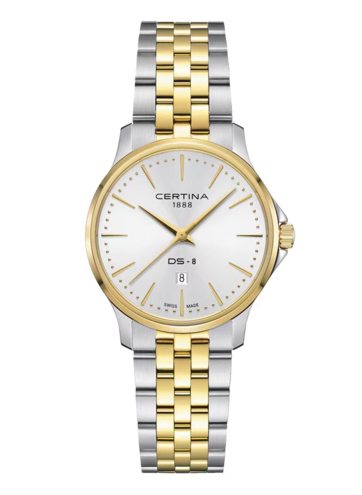 Женские кварцевый часы Certina DS 8 C045.010.22.031.00 серебристый нержавеющая сталь + pvd — Изображение 1