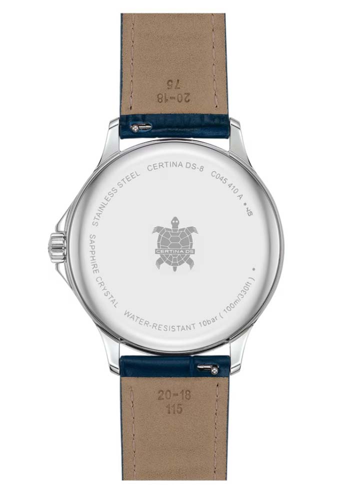 Мужские часы Certina DS 8 C045.410.16.041.00, механизм кварцевый, циферблат синий, браслет кожа — Изображение 2