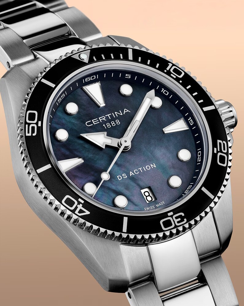 Женские кварцевый часы Certina DS Action C048.210.11.121.00 синий нержавеющая сталь — Изображение 6