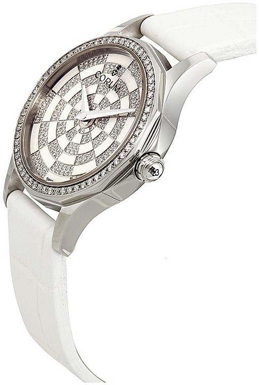 Женские часы Corum Admiral A020-02579, механизм кварцевый, циферблат белый, браслет кожа — Изображение 2