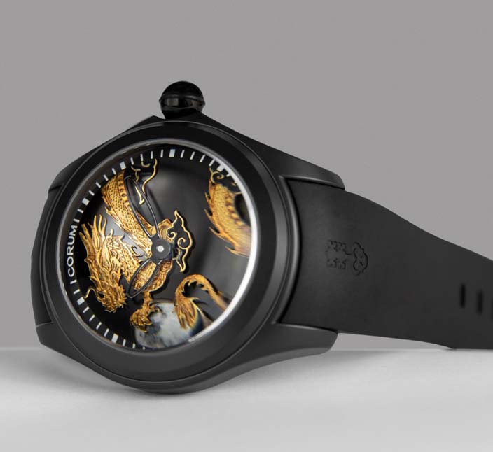 Мужские механический с автоподзаводом часы Corum Bubble L082-04507  каучук — Изображение 2