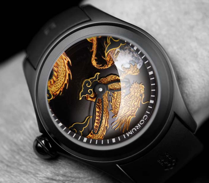 Мужские механический с автоподзаводом часы Corum Bubble L082-04507  каучук — Изображение 3