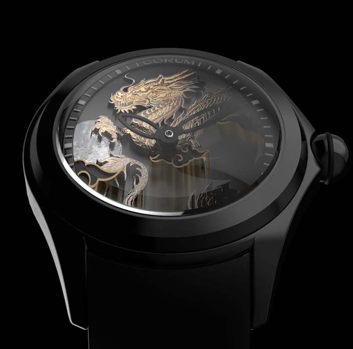 Мужские механический с автоподзаводом часы Corum Bubble L082-04507  каучук — Изображение 6