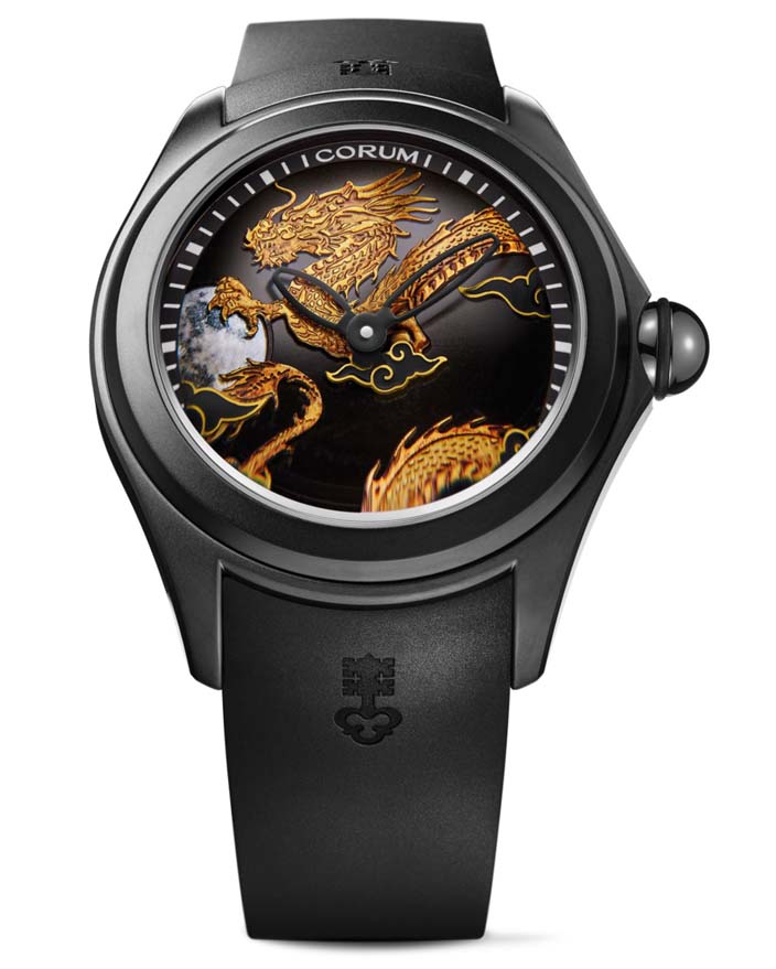 Мужские механический с автоподзаводом часы Corum Bubble L082-04507  каучук — Изображение 1