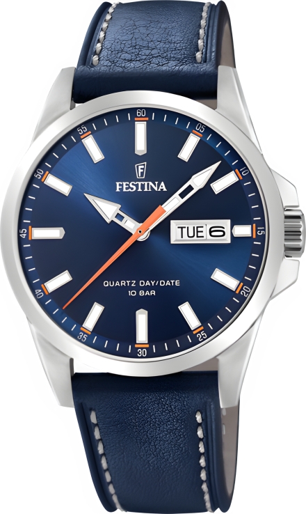 Мужские часы Festina Classic 20358.3, механизм кварцевый, циферблат , браслет кожа — Изображение 1