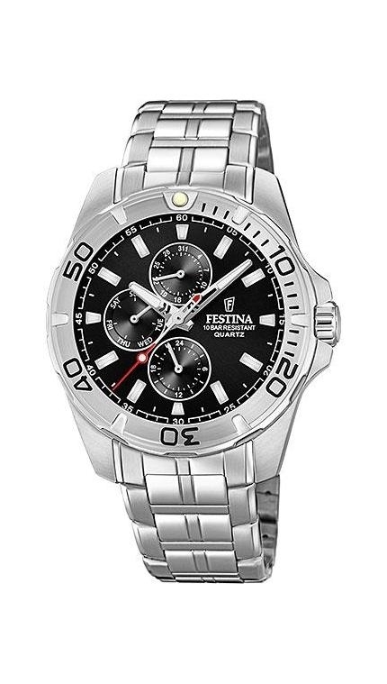 Мужские часы Festina Multifunction 20445.3, механизм кварцевый, циферблат , браслет сталь — Изображение 1