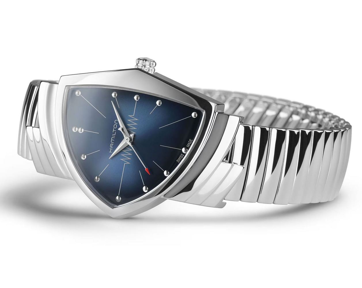 Мужские кварцевый часы Hamilton Ventura H24411142 синий нержавеющая сталь — Изображение 2