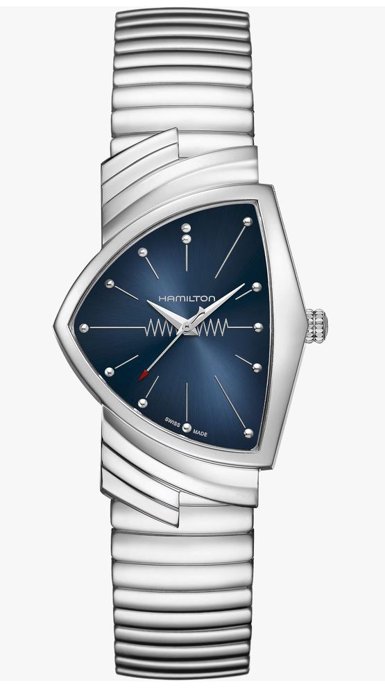 Мужские кварцевый часы Hamilton Ventura H24411142 синий нержавеющая сталь — Изображение 1