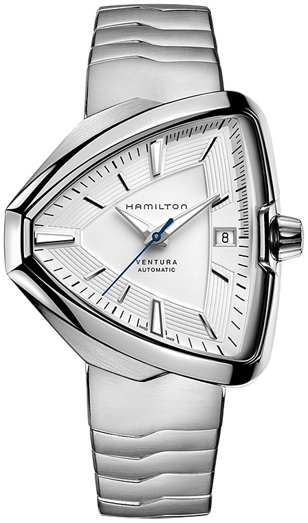Мужские механический с автоподзаводом часы Hamilton Ventura H24505111 белый нержавеющая сталь — Изображение 1